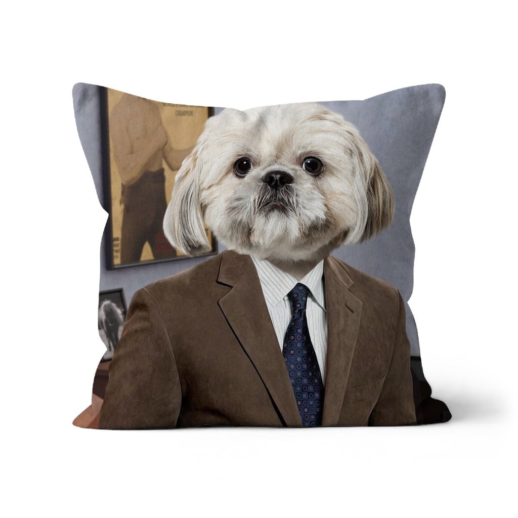 Pet Portraits | The Ron (Parks and Recreation Inspired): Custom Pet Pillow | Paw & Glory