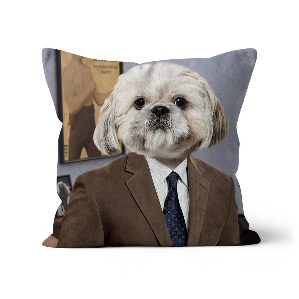 Pet Portraits | The Ron (Parks and Recreation Inspired): Custom Pet Pillow | Paw & Glory