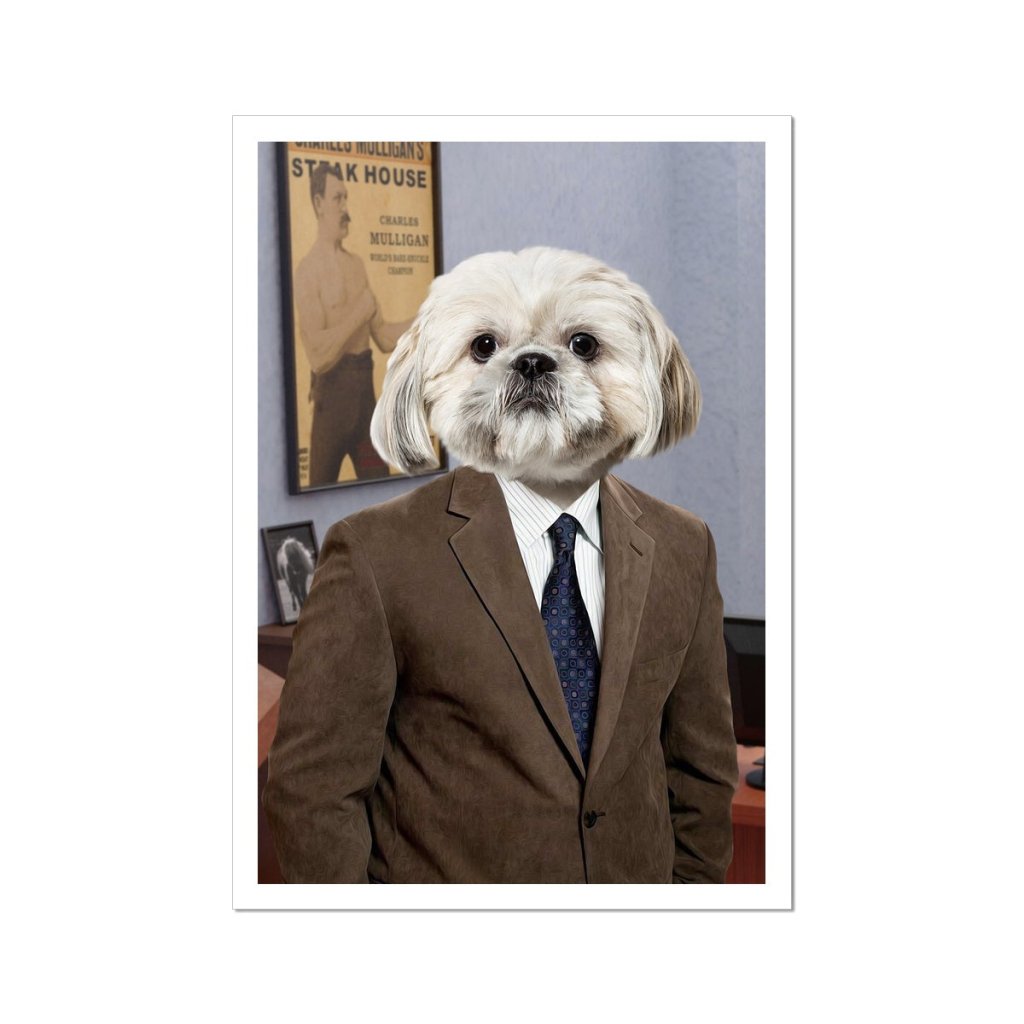 Pet Portraits | The Ron (Parks and Recreation Inspired): Custom Pet Poster | Paw & Glory