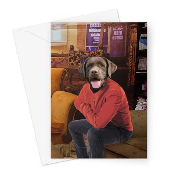 Coffee House Professor Custom Pet Greeting Card | Personalised Pet Gift | Paw & Glory