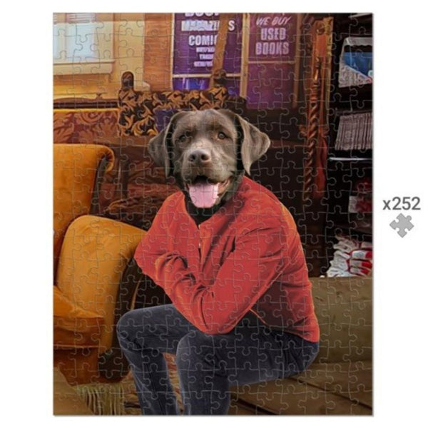 Coffee House Professor Custom Pet Puzzle | Pet Lover Gift | Paw & Glory