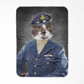 The Royal Airforce Pilot: Custom Pet Blanket