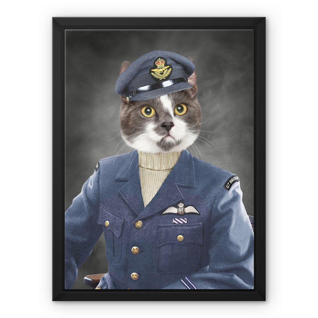 Pet Portraits | The Royal Airforce Pilot: Custom Pet Canvas | Paw & Glory