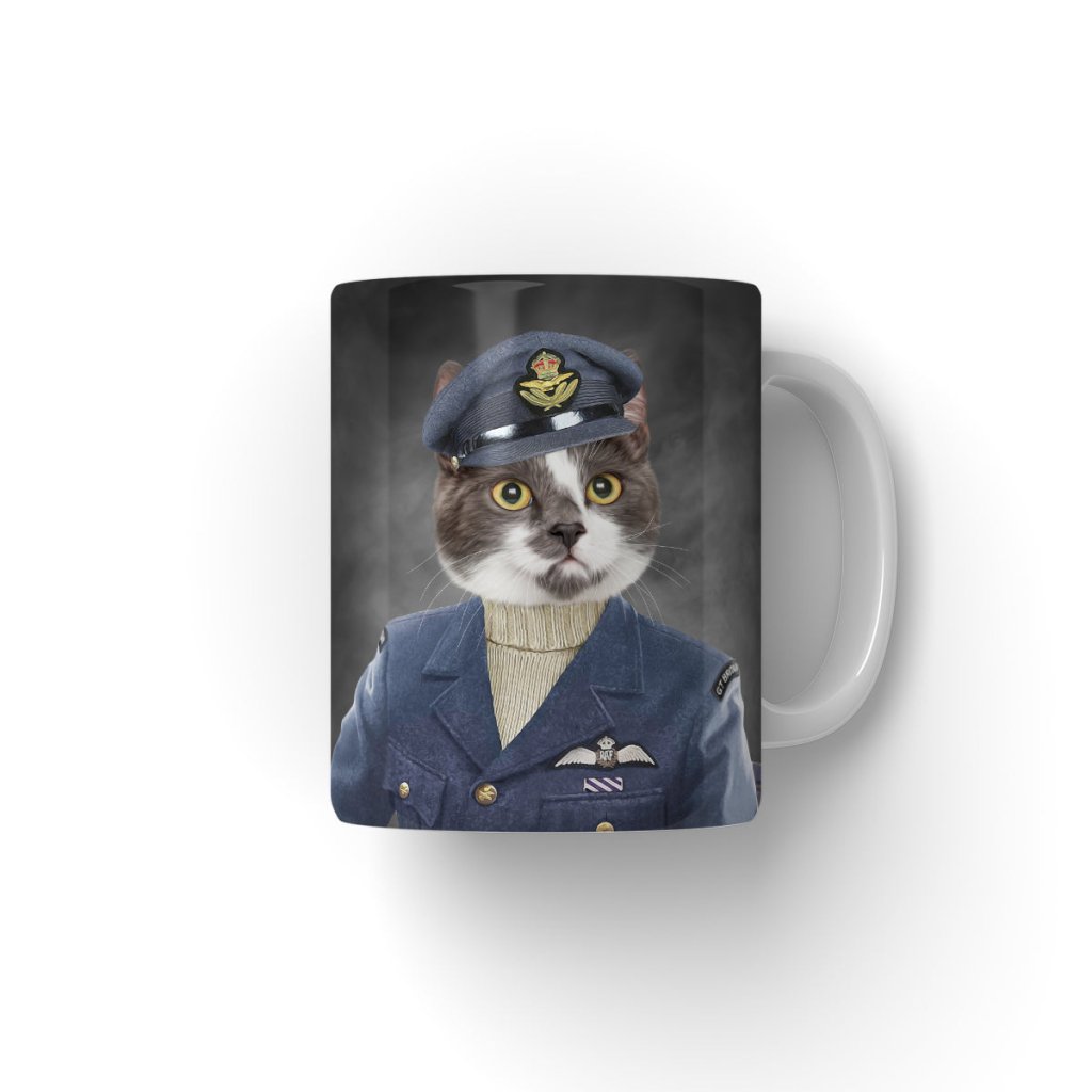 Pet Portraits | The Royal Airforce Pilot: Custom Pet Coffee Mug | Paw & Glory