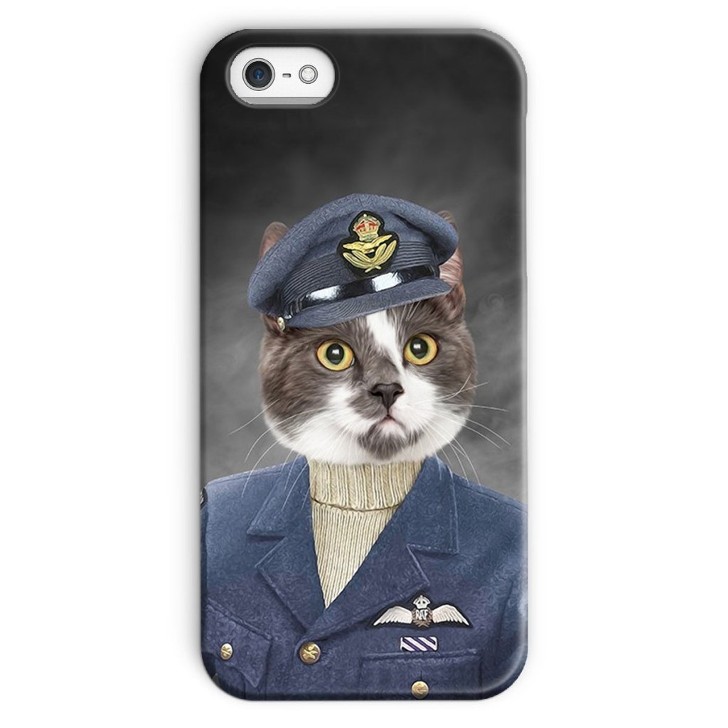 Pet Portraits | The Royal Airforce Pilot: Custom Pet Phone Case | Paw & Glory
