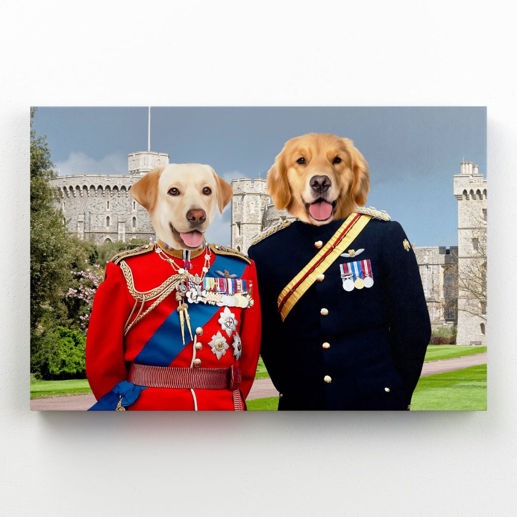 Pet Portraits | The Royal Dukes: Custom Pet Canvas | Paw & Glory
