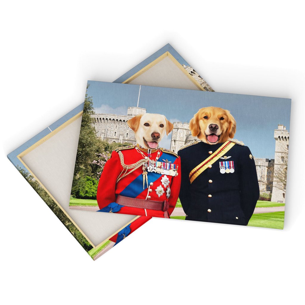 Pet Portraits | The Royal Dukes: Custom Pet Canvas | Paw & Glory