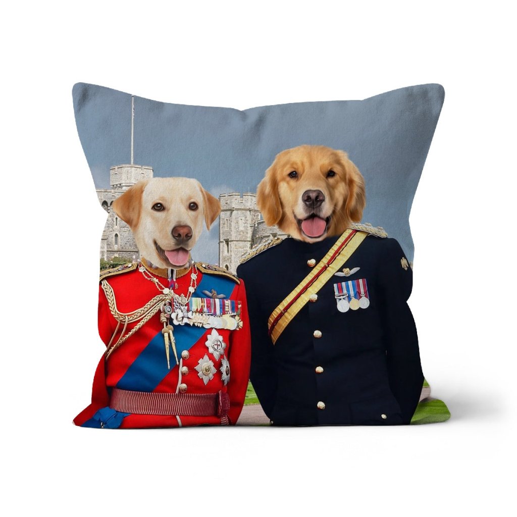 Pet Portraits | The Royal Dukes: Custom Pet Pillow | Paw & Glory