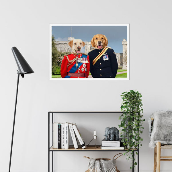 The Royal Dukes: Custom Pet Poster | royal pet portrait | Paw & Glory