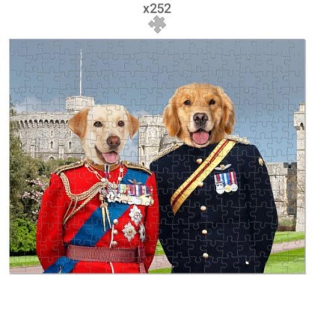 Pet Portraits | The Royal Dukes: Custom Pet Puzzle | Paw & Glory