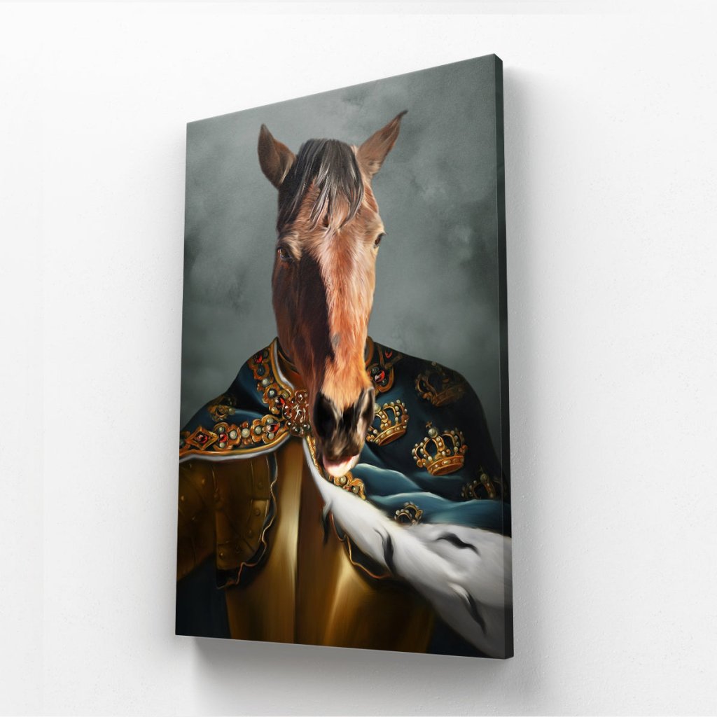 Pet Portraits | The Royal Knight: Animal Art Canvas | Paw & Glory