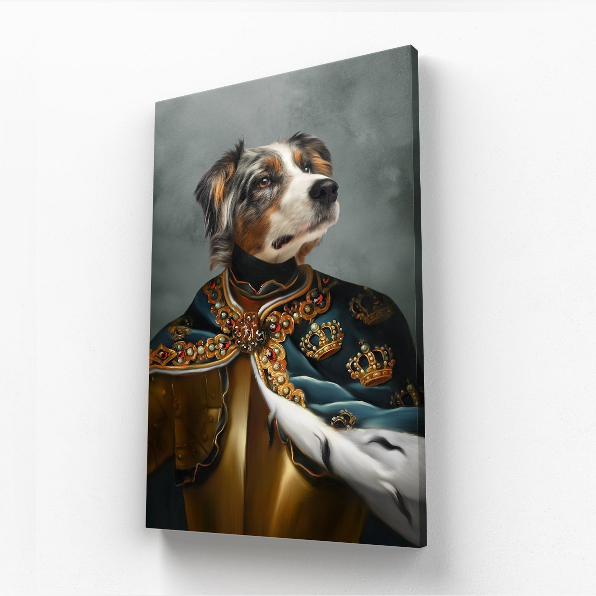 The Royal Knight: Custom Pet Canvas - Paw & Glory - Dog Portraits - Pet Portraits
