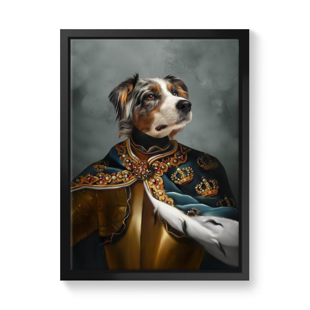 Pet Portraits | The Royal Knight: Custom Pet Canvas | Paw & Glory