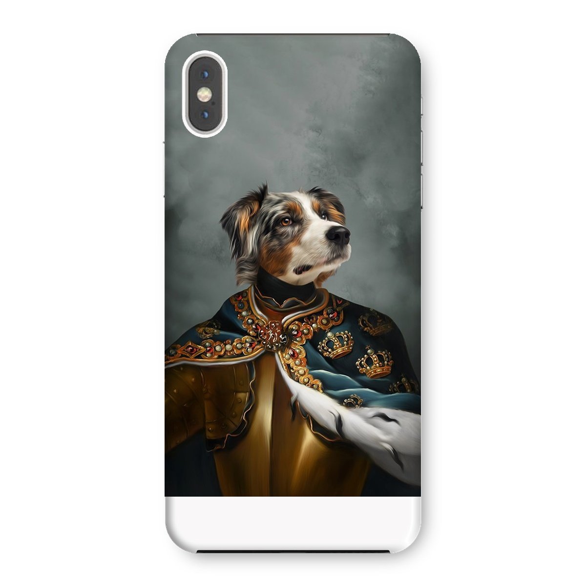 The Royal Knight: Custom Pet Phone Case | royal pet portrait | Paw & Glory