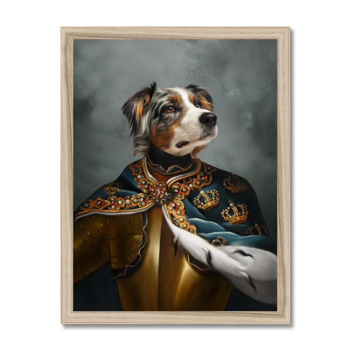The Royal Knight: Custom Pet Portrait - Paw & Glory - Dog Portraits - Pet Portraits
