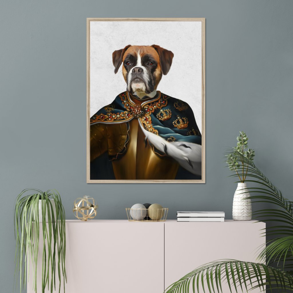 The Royal Knight: Custom Pet Portrait - Paw & Glory - Dog Portraits - Pet Portraits