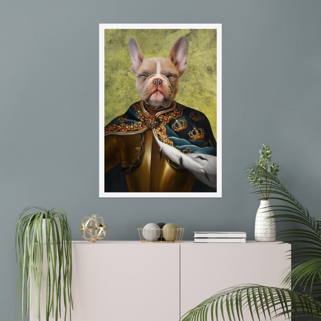 Pet Portraits | The Royal Knight: Custom Pet Poster | Paw & Glory