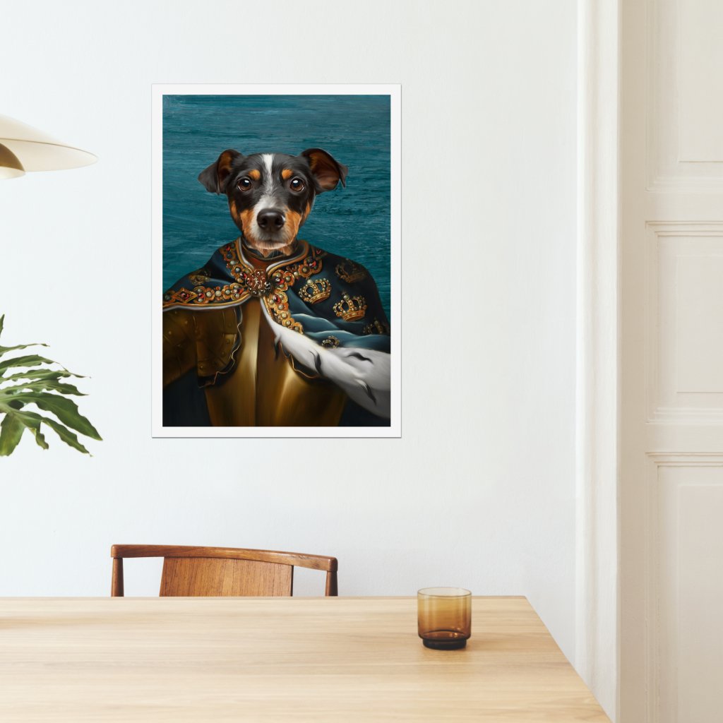 Pet Portraits | The Royal Knight: Custom Pet Poster | Paw & Glory