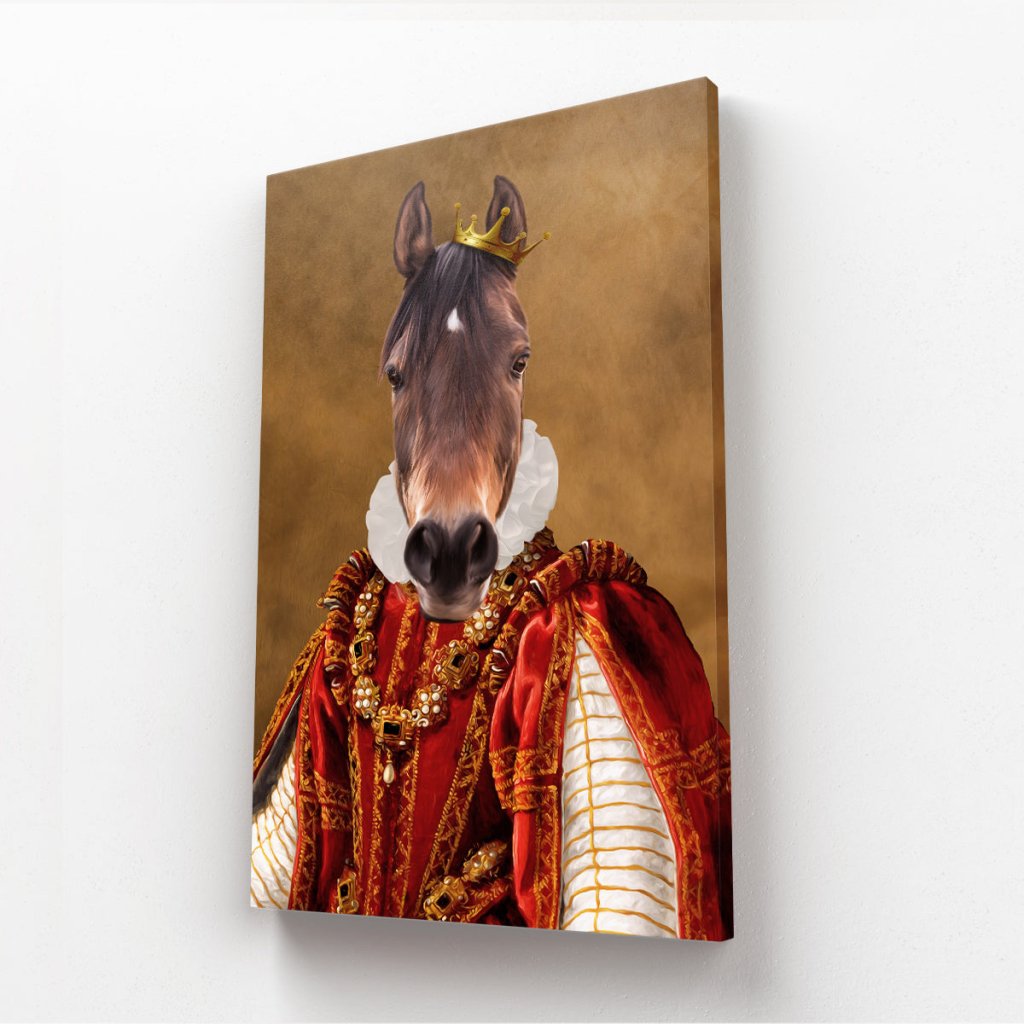 Pet Portraits | The Ruby Queen: Animal Art Canvas | Paw & Glory