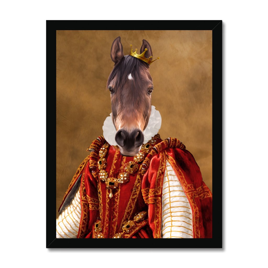 Pet Portraits | The Ruby Queen: Animal Art Framed Portrait | Paw & Glory