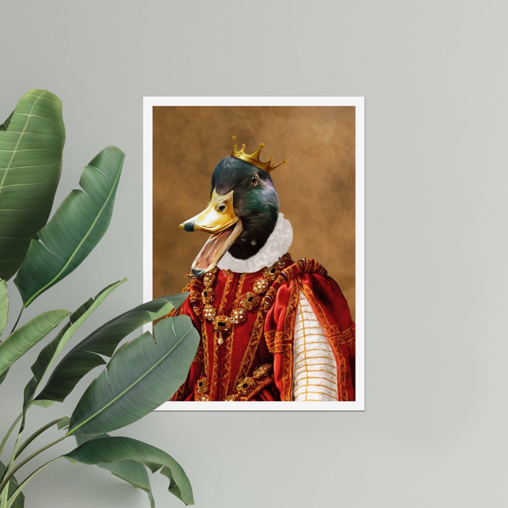 Pet Portraits | The Ruby Queen: Animal Art Poster | Paw & Glory