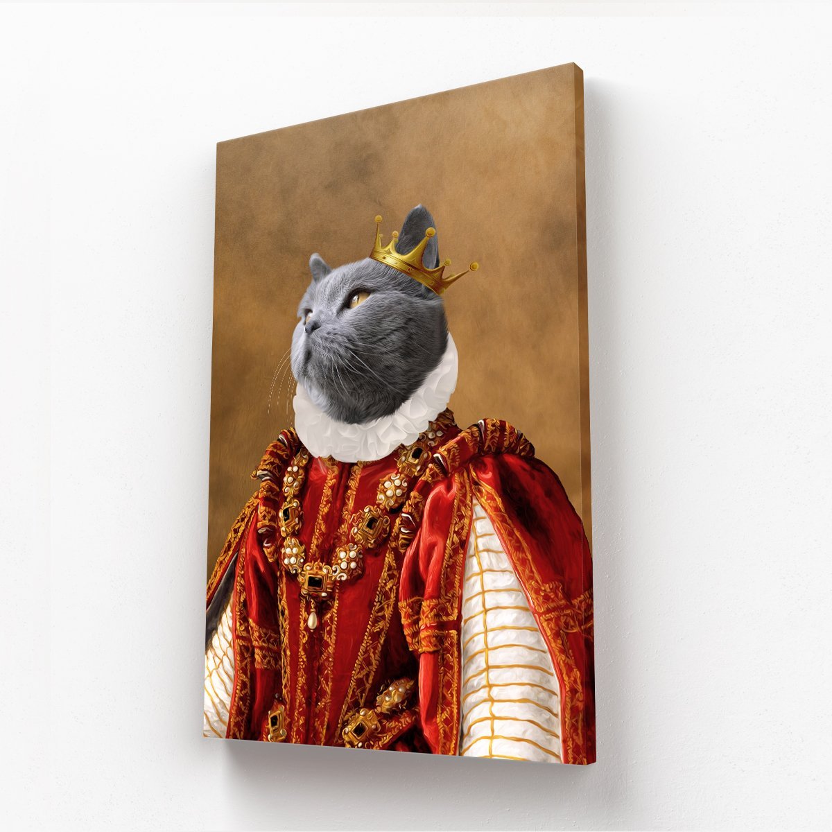 Pet Portraits | The Ruby Queen: Custom Pet Canvas | Paw & Glory