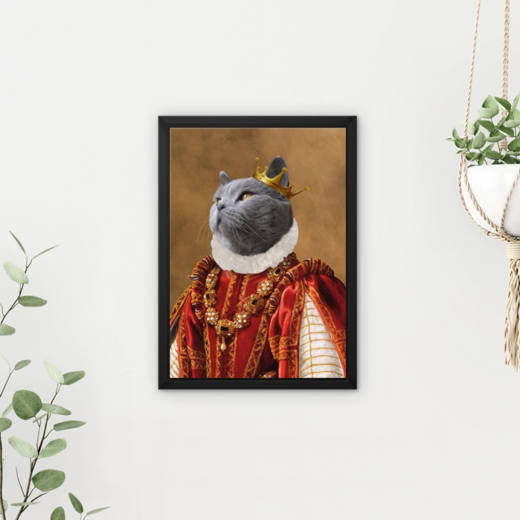 Pet Portraits | The Ruby Queen: Custom Pet Canvas | Paw & Glory