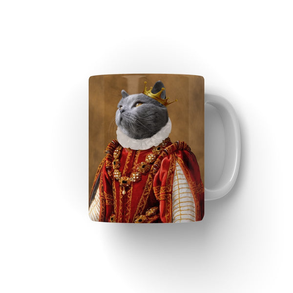 The Ruby Queen: Custom Pet Coffee Mug | royal pet portrait | Paw & Glory