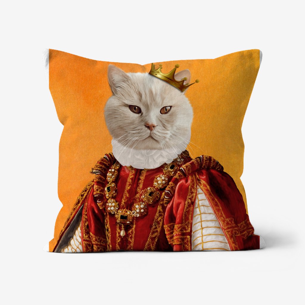 Pet Portraits | The Ruby Queen: Custom Pet Pillow | Paw & Glory