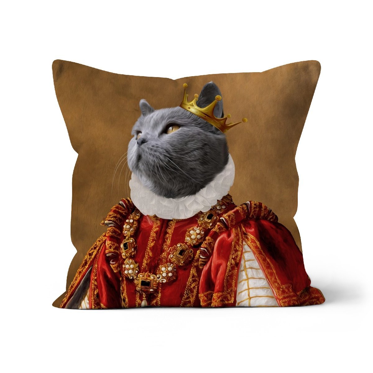 Pet Portraits | The Ruby Queen: Custom Pet Pillow | Paw & Glory