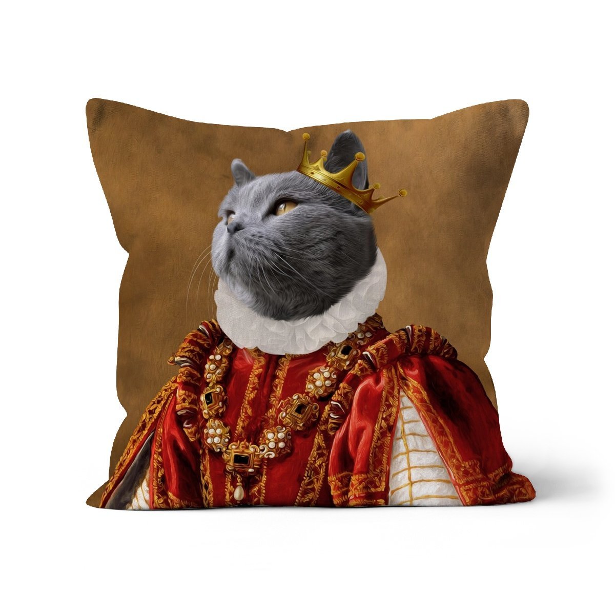 The Ruby Queen: Custom Pet Pillow - Paw & Glory - Dog Portraits - Pet Portraits