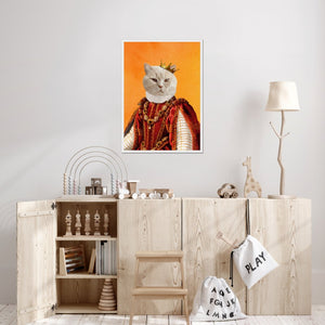 The Ruby Queen: Custom Pet Portrait - Paw & Glory - Dog Portraits - Pet Portraits