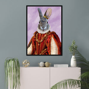 The Ruby Queen: Custom Pet Portrait - Paw & Glory - Dog Portraits - Pet Portraits