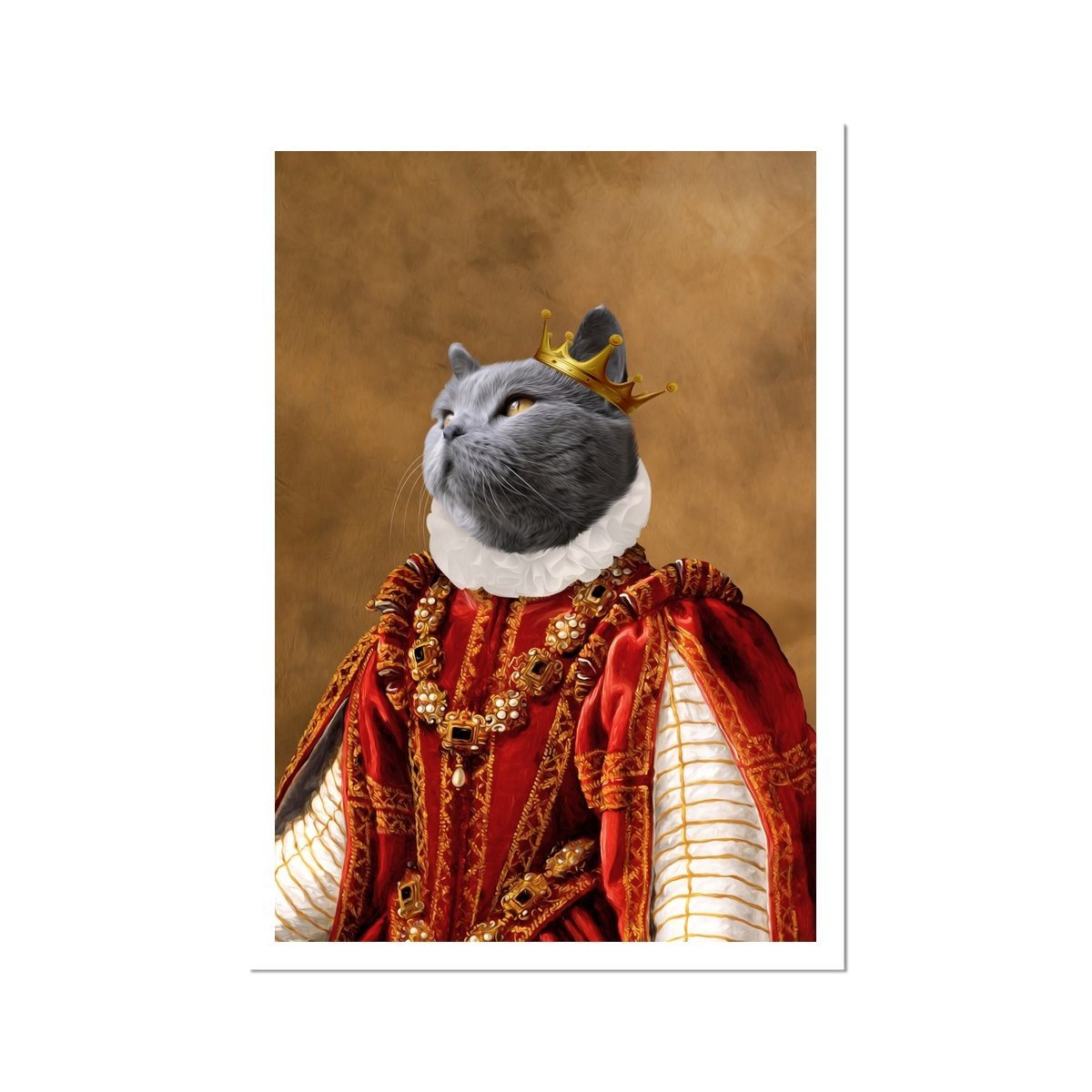 Pet Portraits | The Ruby Queen: Custom Pet Poster | Paw & Glory