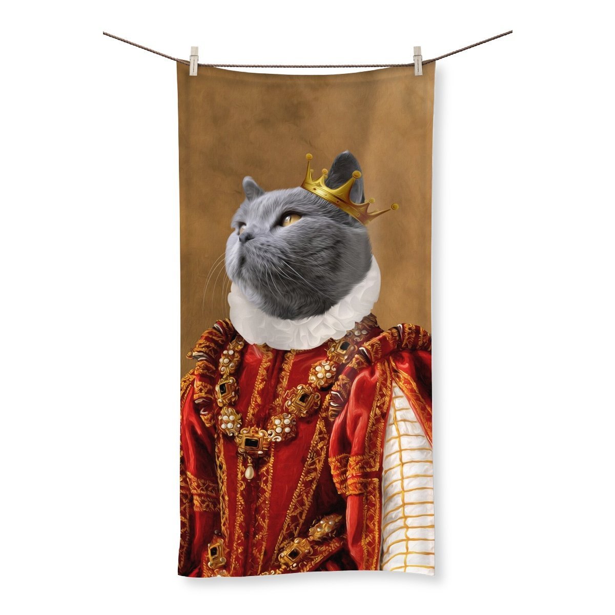 Pet Portraits | The Ruby Queen: Custom Pet Towel | Paw & Glory