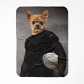 The Rugby Player: Custom Pet Blanket