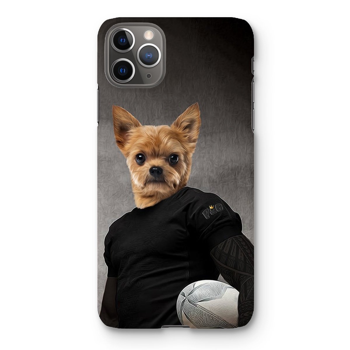 Pet Portraits | The Rugby Player: Custom Pet Phone Case | Paw & Glory