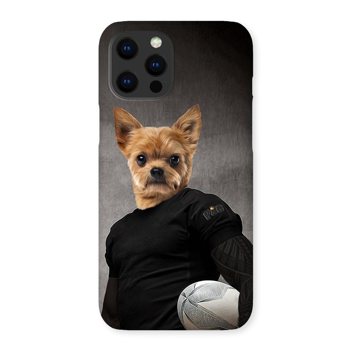 Pet Portraits | The Rugby Player: Custom Pet Phone Case | Paw & Glory