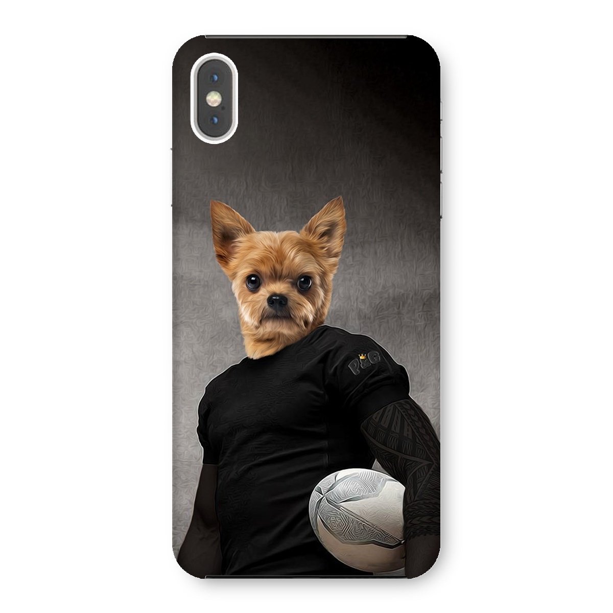 Pet Portraits | The Rugby Player: Custom Pet Phone Case | Paw & Glory