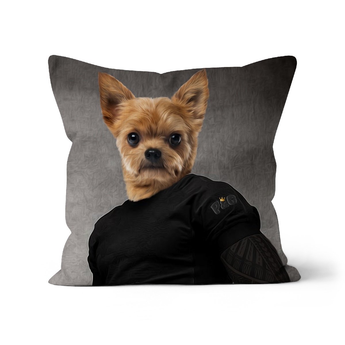 Pet Portraits | The Rugby Player: Custom Pet Pillow | Paw & Glory