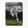 The Rugby Winger: Custom Pet Blanket