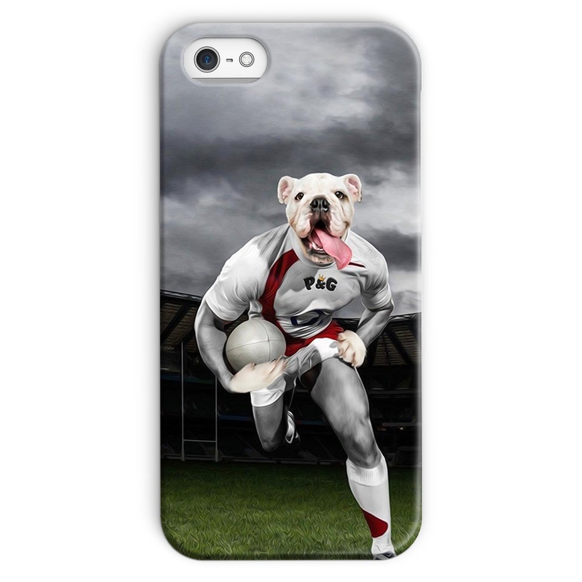 Pet Portraits | The Rugby Winger: Custom Pet Phone Case | Paw & Glory