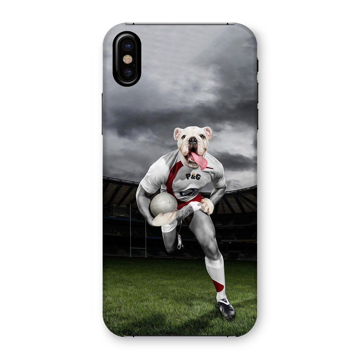 The Rugby Winger: Custom Pet Phone Case - Paw & Glory - Dog Portraits - Pet Portraits