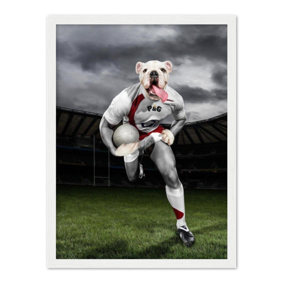 Pet Portraits | The Rugby Winger: Custom Pet Portrait | Paw & Glory