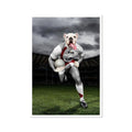 The Rugby Winger: Custom Pet Poster