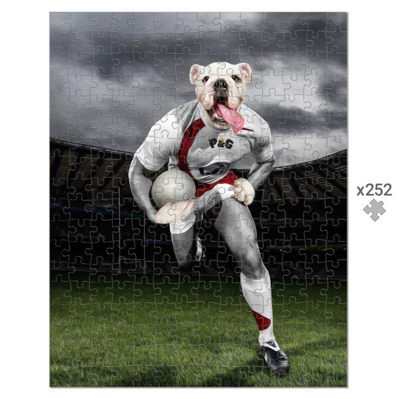 Pet Portraits | The Rugby Winger: Custom Pet Puzzle | Paw & Glory