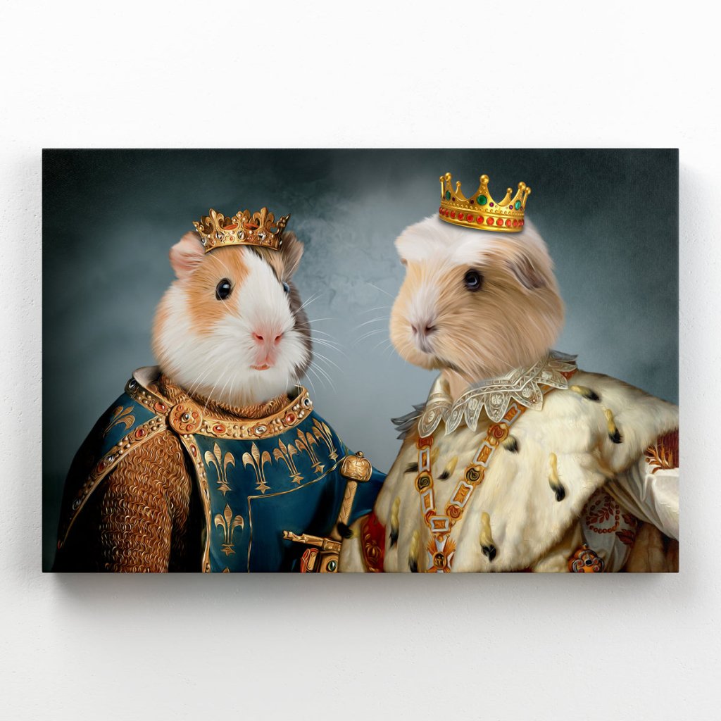 Pet Portraits | The Rulers: Animal Art Canvas | Paw & Glory