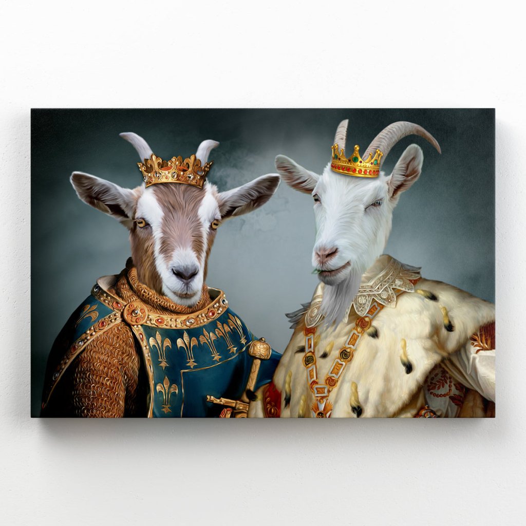 Pet Portraits | The Rulers: Animal Art Canvas | Paw & Glory