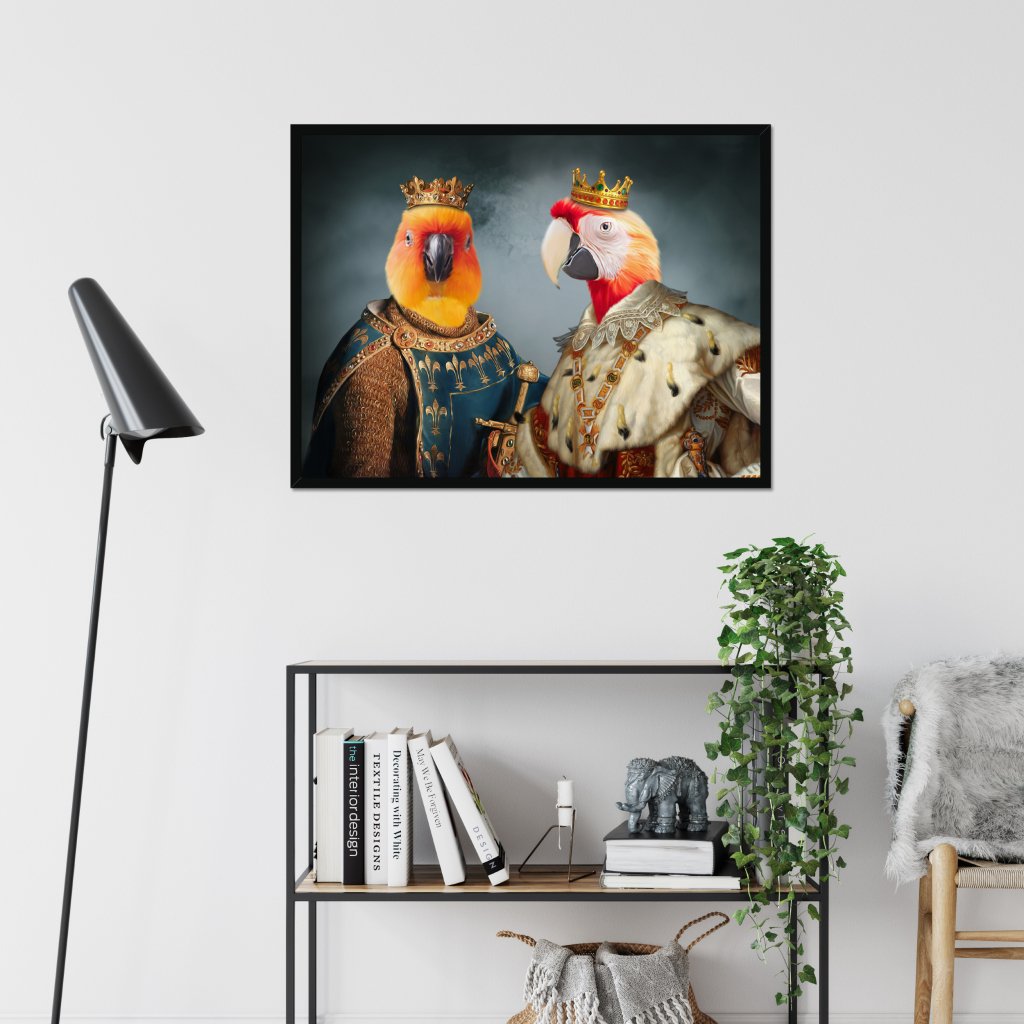 Pet Portraits | The Rulers: Animal Art Framed Portrait | Paw & Glory