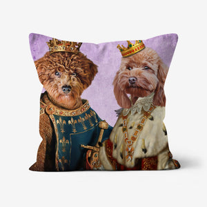 The Rulers: Custom Pet Pillow - Paw & Glory - Dog Portraits - Pet Portraits